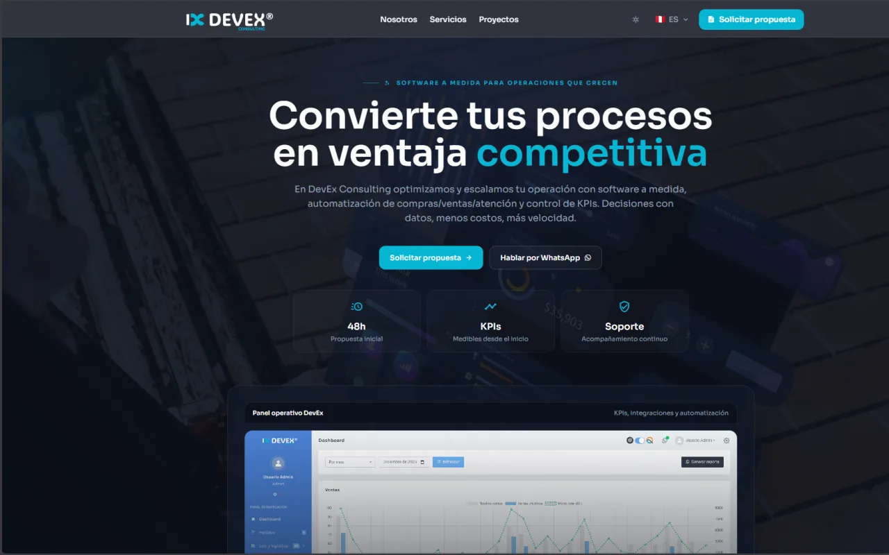Captura de tela de DevEx Consulting